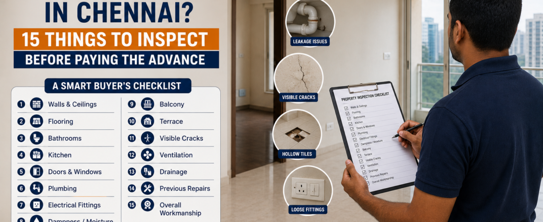 Buying a Resale Flat in Chennai? 15 Things to Inspect Before Paying the Advance