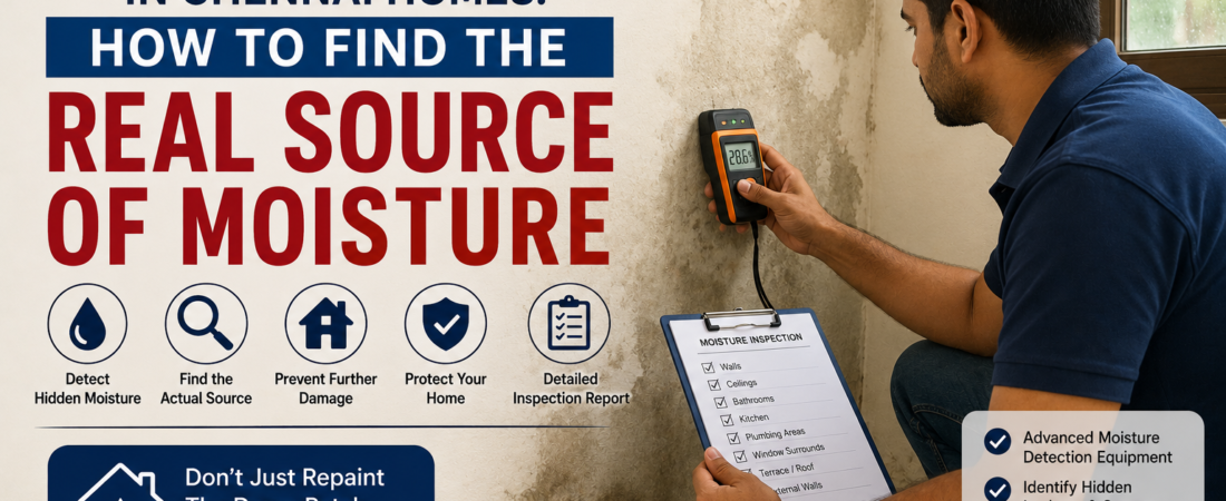 Damp Walls in Chennai Homes: How to Find the Real Source of Moisture